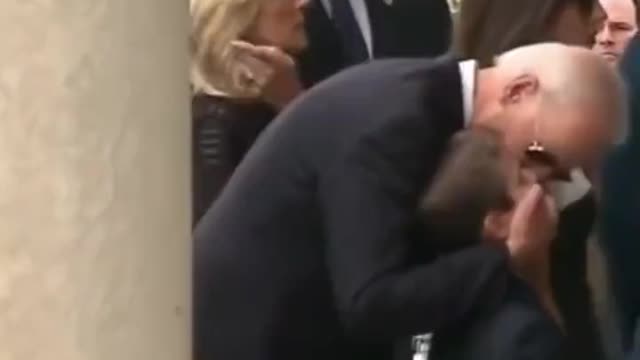 Biden children hugging and smelling hair