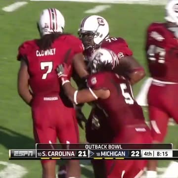 Jadeveon Clowney Destroys Opponent: Insane Tackle