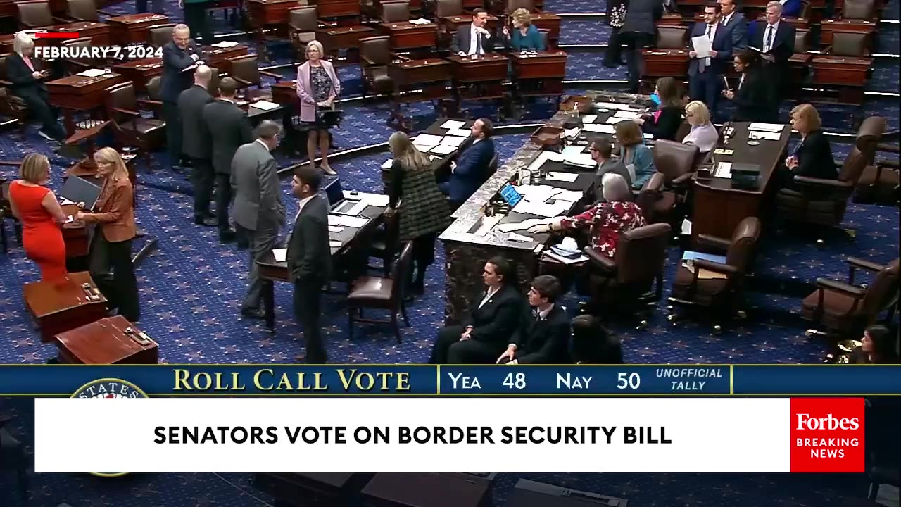 BREAKING NEWS_ Bipartisan Border Bill With Foreign Aid Supplemental Fails In Senate