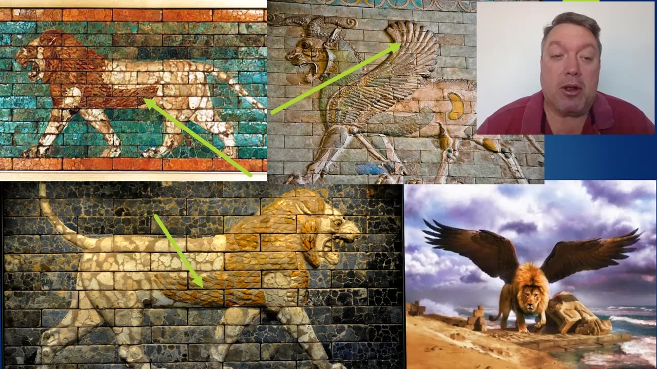Vision of 4 beasts (Babylon, Medo-Persia, Greece & Rome) - Daniel 7: 1-10