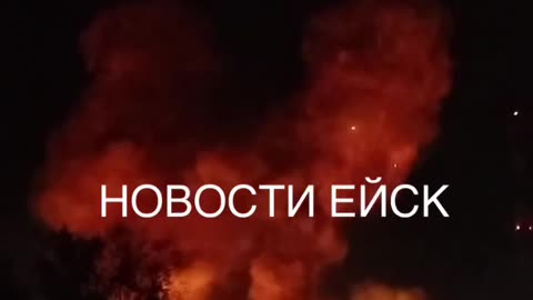 Insane Explosions Near Airbase In Krasnodar