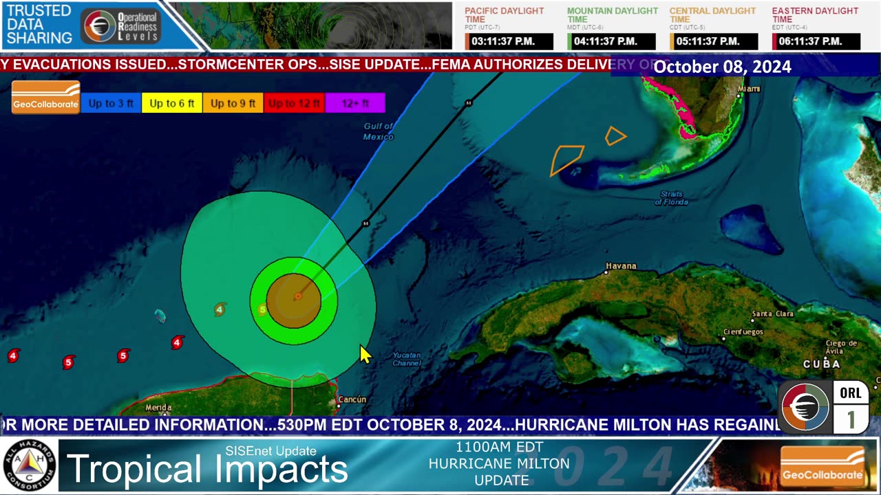 _StormCenter Communications _ GeoCollaborate - 20241008 6pm ET Hurricane Milton (CAT5) Update SISE