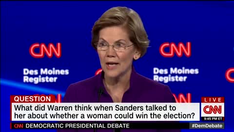 CNN debate moderator tries to help Elizabeth Warren