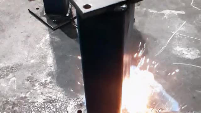 Super slow motion flame welding