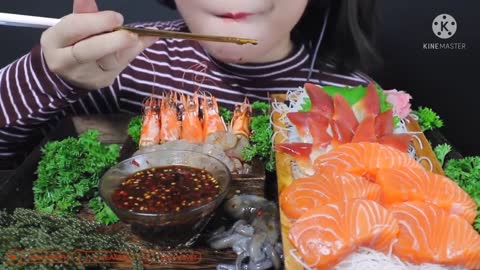 YUMMY !! ASMR RAW SEAFOOD _ ASMR MAKANAN LAUT MENTAH