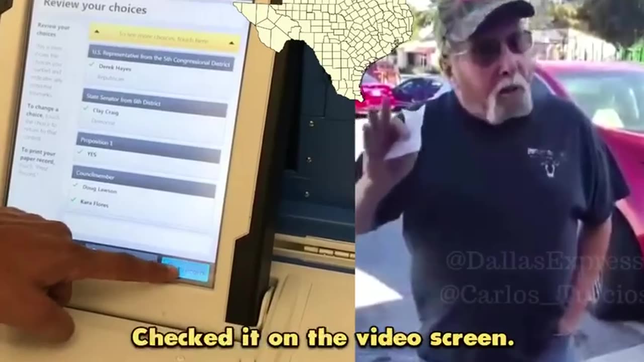 people are saying their votes were switched at the White Settlement library….