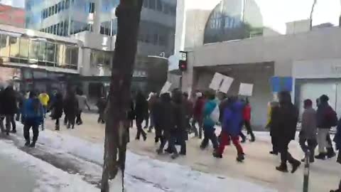 JAN 9 2022 Thousands out in Freedom Rally in Calgary Alberta
