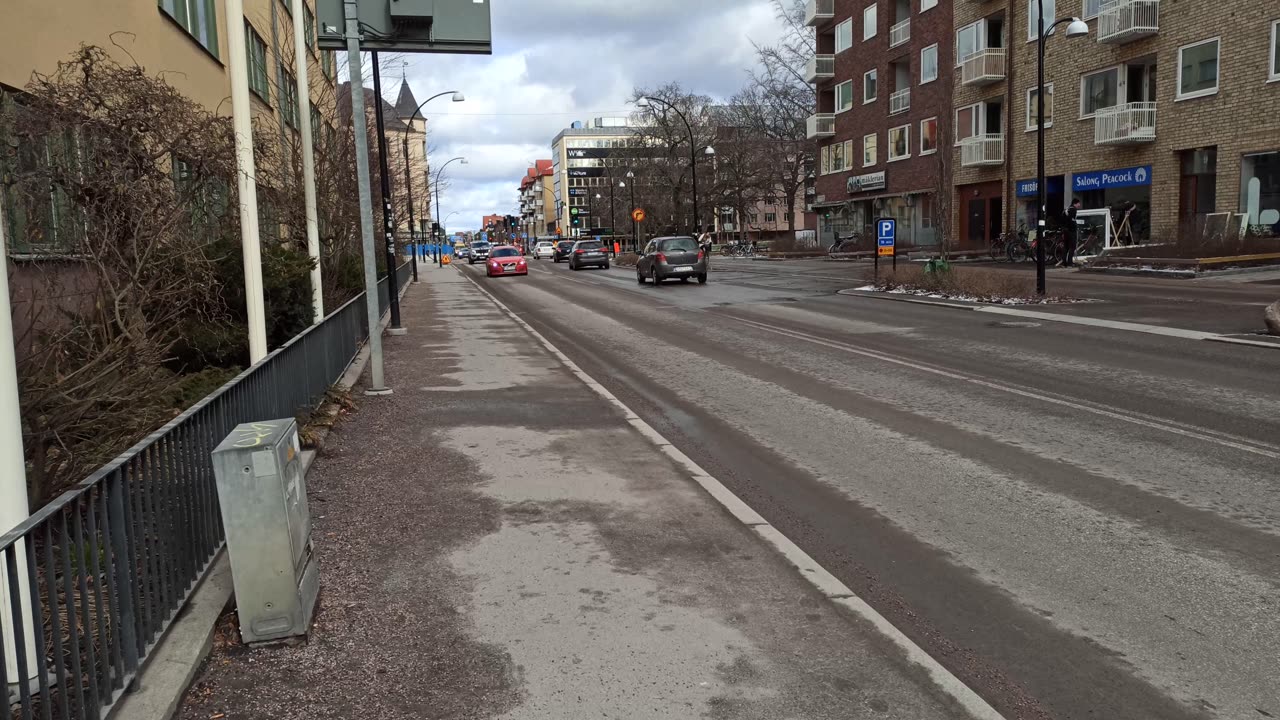 Från Krämaren till Trädgårdsgatan i Örebro. 5 April 2022