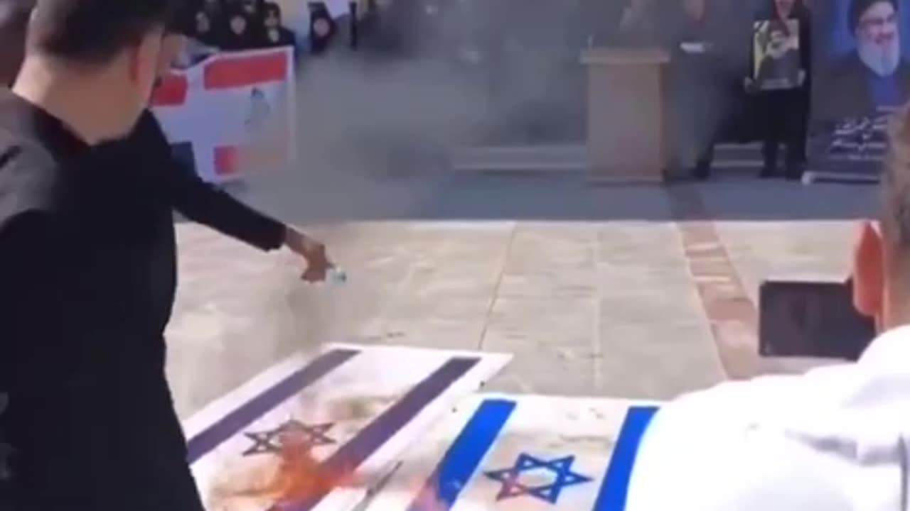 ALLAH CANNOT BURN ISRAEL'S FLAG