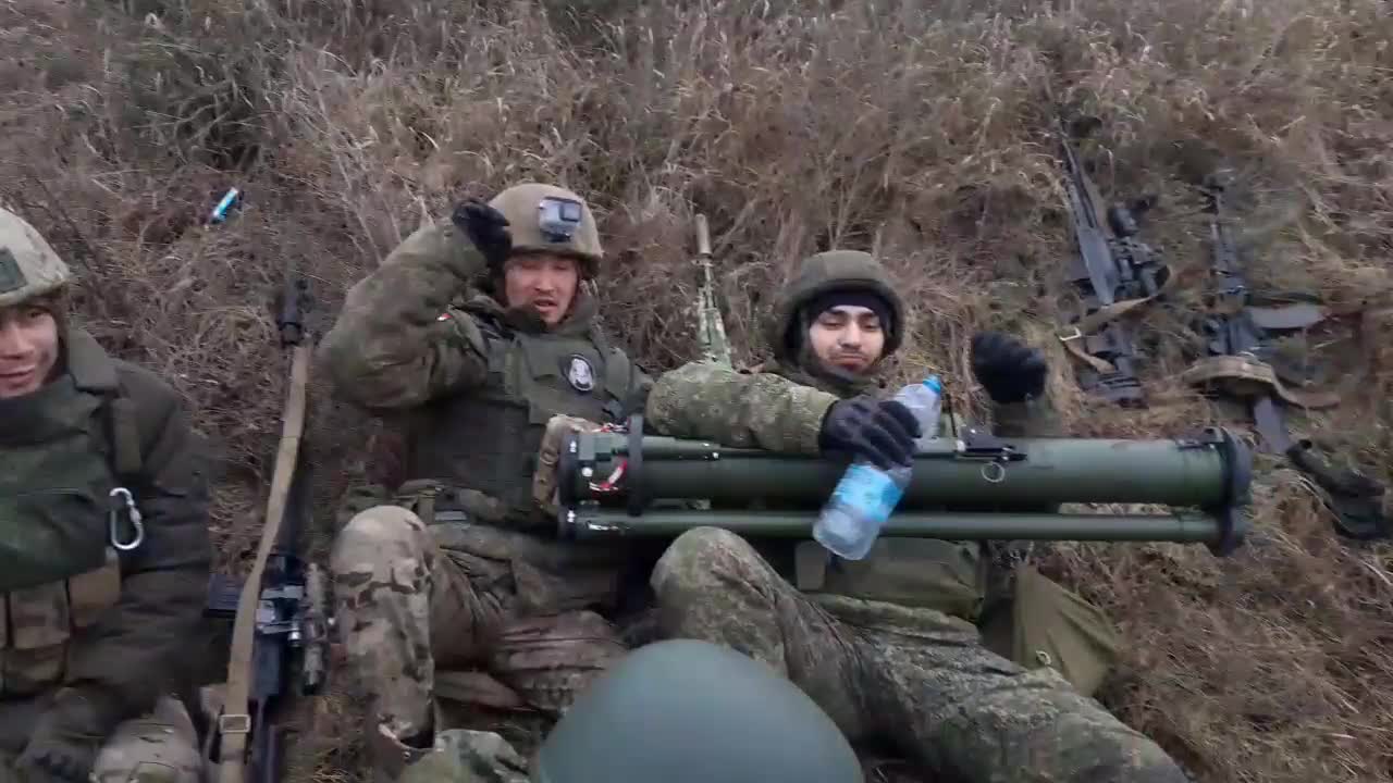 Tuvan infantry before the battle