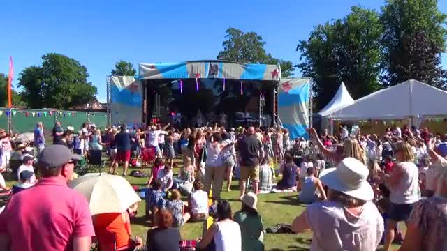 ABBA tribute band performing at festivals