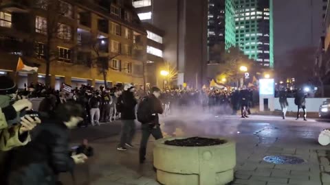 ⚠️BREAKING: Masked Hamas supporters fanatics took to the streets in Montreal