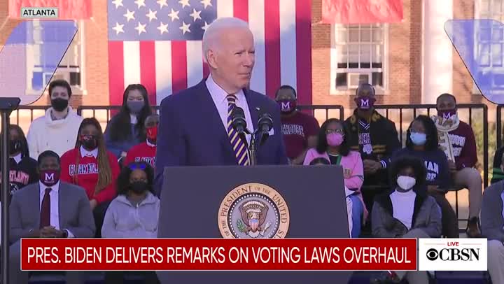 Biden: "The Bible teaches us to feed the hungry and give water to the thirsty. The new Georgia law actually makes it illegal."