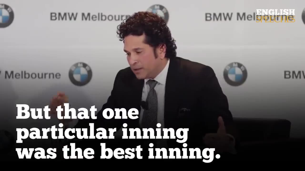 Most Popular Cricketer Speech Sachin Tendulkar