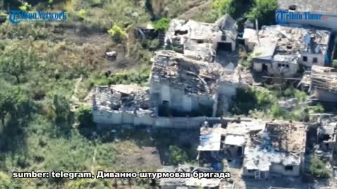 Caught hiding inside residents' homes, Ukrainian troops are bombed from the air