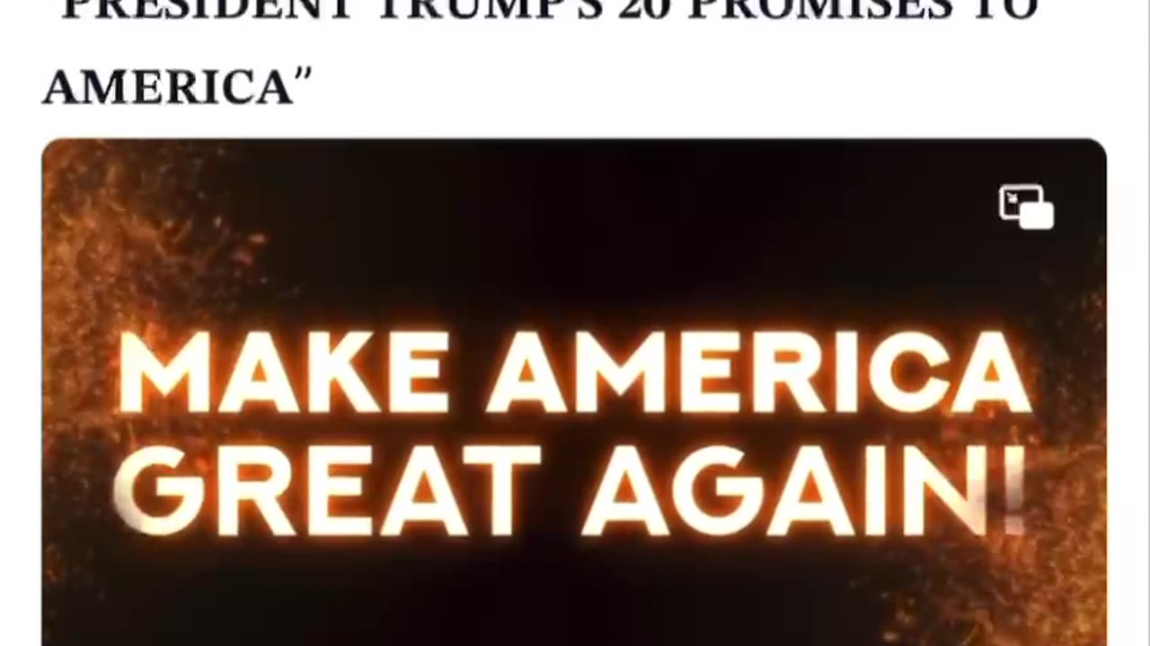 Trumps 20 promises to America