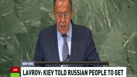 LAVROV AT THE UN - "What is at stake today is the future of the world order."