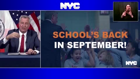 YORK New York City schools will only offer in-person learning in fall, ma...