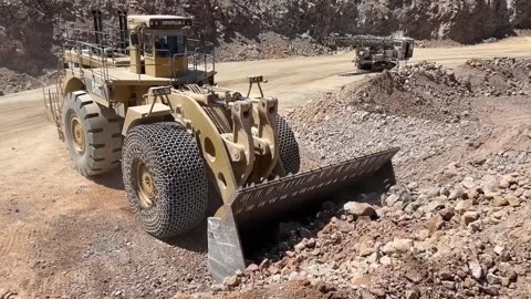 Huge Caterpillar 994 Wheel Loader Loading Caterpillar 777F Dumpers - Samaras Mining Group|PART 1