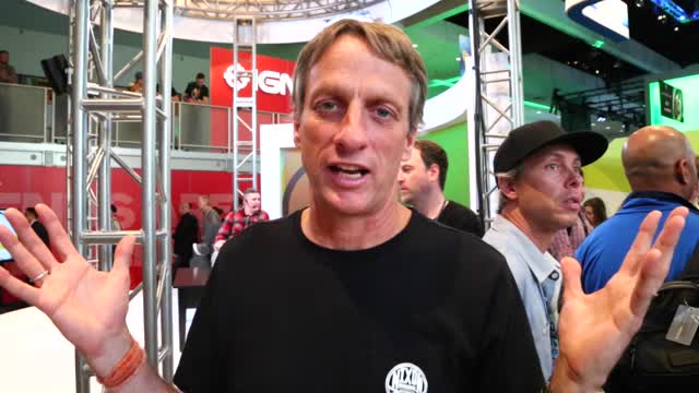 Tony Hawk shoutout to Bam Margera at E3