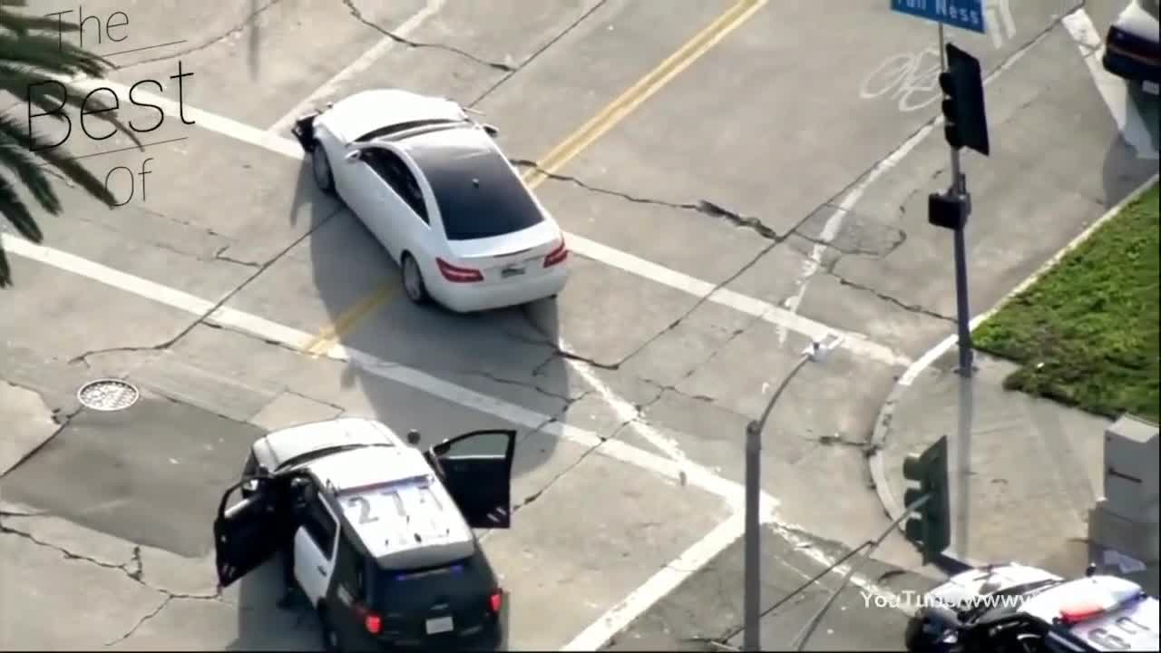 Crazy Police Chase Crash Compilation