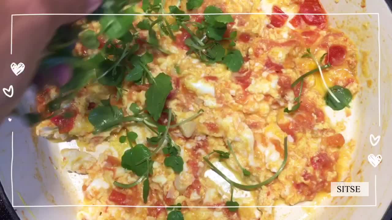 Omelette with tomato and watercress | SitSe