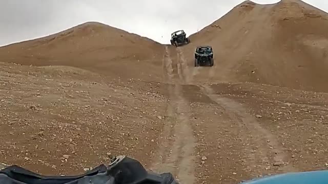 Dune bugging in the desert outside of Vegas