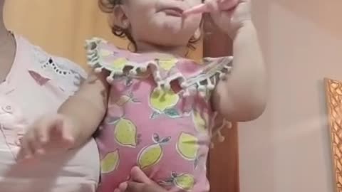 baby tooth brushing