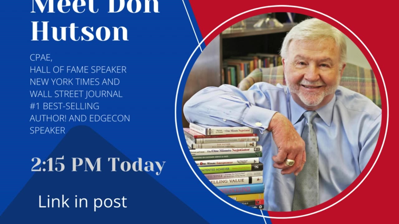 Meet Don Hutson at our FB Live Today!