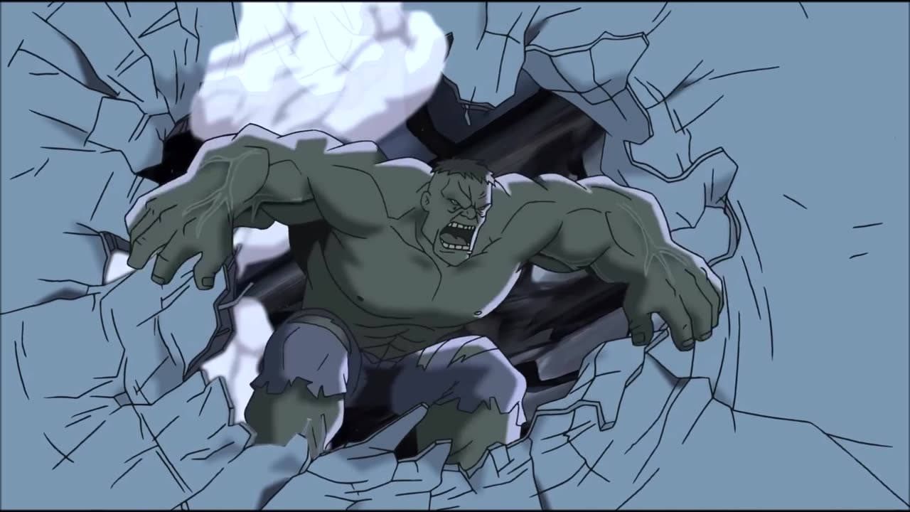 The Avengers vs The Hulk - Epic Fight Scene - Ultimate Avengers The Movie