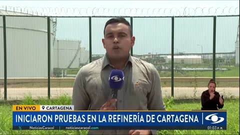 Gerente de Ecopetrol da inicio a las pruebas para reiniciar 35 máquinas en la refinería de Cartagena