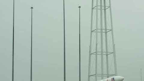 Antares Rocket Rised Launch Pad