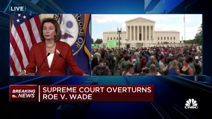 Pelosi Makes Shocking Statement After v. Wade is overturned: