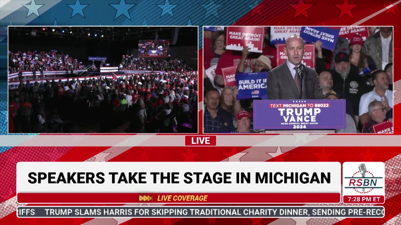 FULL SPEECH: Stephen Miller Delivers Remarks in Detroit, MI