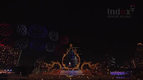 DRONE LIGHT SHOW AMAZING SIGHT