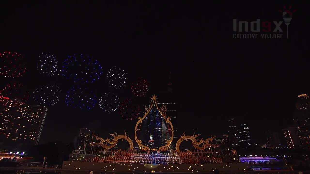 DRONE LIGHT SHOW AMAZING SIGHT