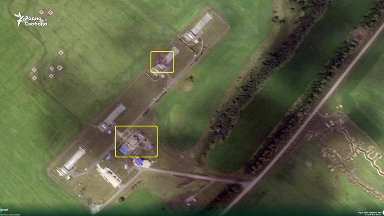 💥 Satellite images of the damaged Sudzha gas measuring station in the Kursk