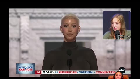 @JustPearlyThings Reaction to Amber Rose at the RNC