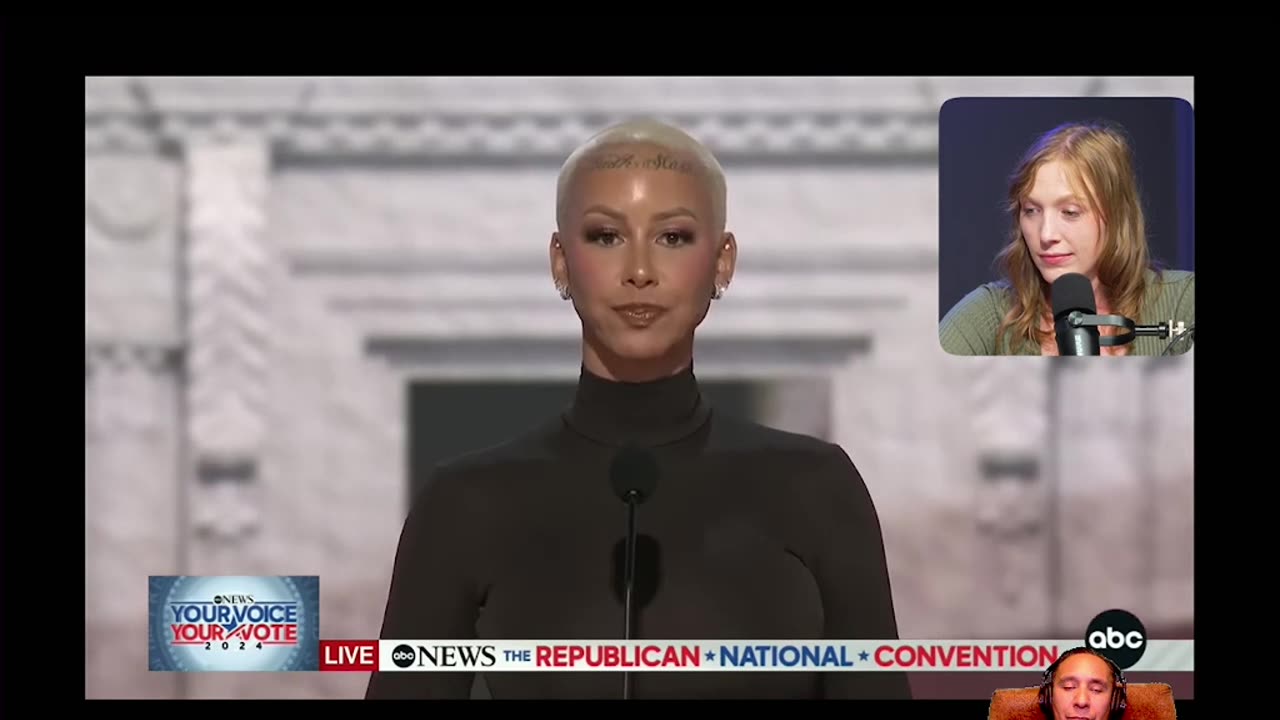 @JustPearlyThings Reaction to Amber Rose at the RNC