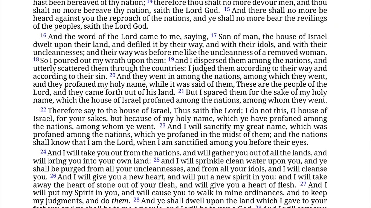 Ezekiel 36 Teaching Holy Scriptures Bible Enemies Have Taken The Most High Lands