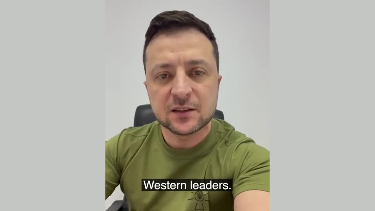 Volodymyr Zelensky viral video on Ukraine Russia crisis.