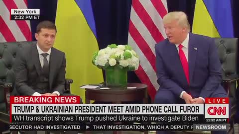 September 25, 2019 President Donald Trump and Zelensky In New York