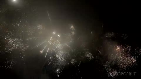 Reverse Fireworks Time-lapse