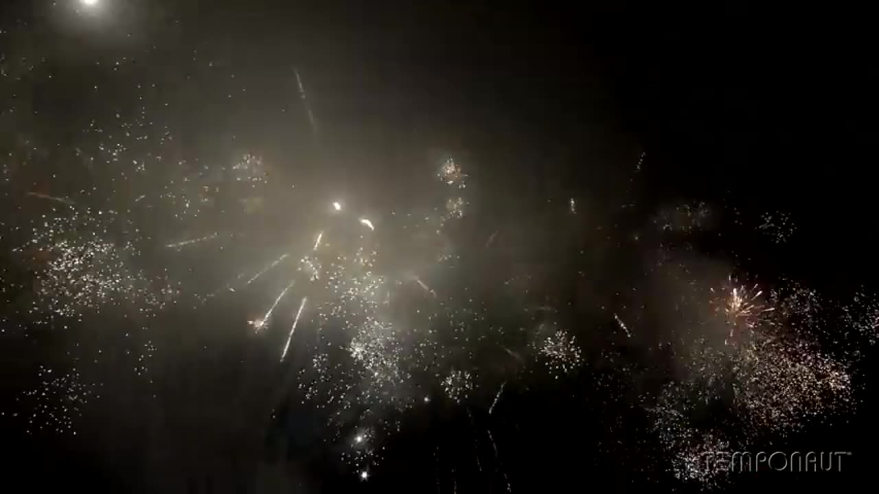 Reverse Fireworks Time-lapse