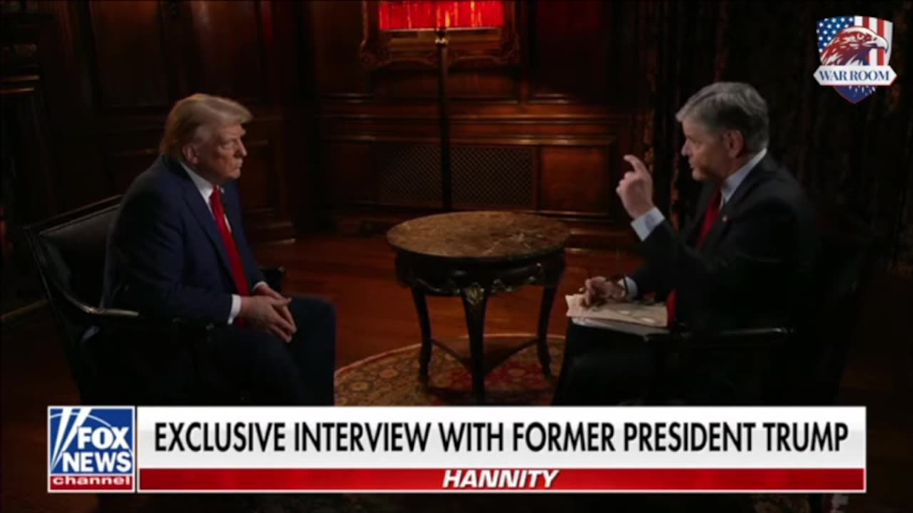 Trump interview with Hannity ..