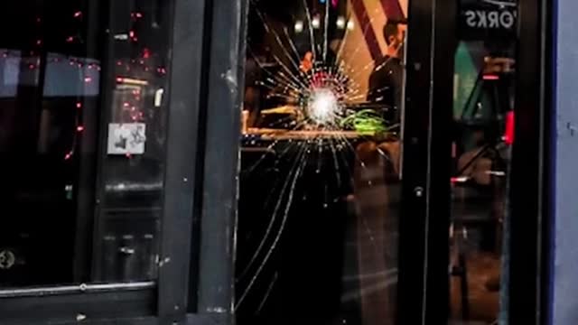 A brick has been thrown at an NYC gay bar