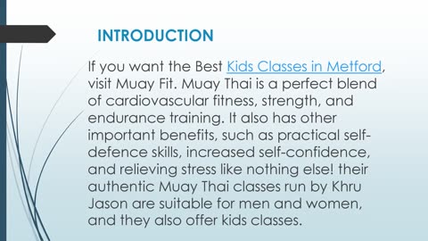 Best Kids Classes in Metford