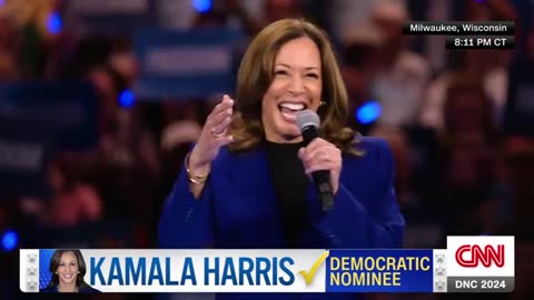 Harris speaks to DNC crowd in Chicago from campaign rally in Wisconsin