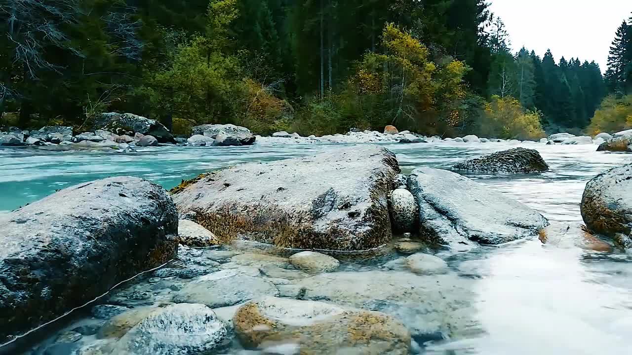 Relaxing River Sounds | Sleep, Meditation, Focus | 1 hour - 1080p