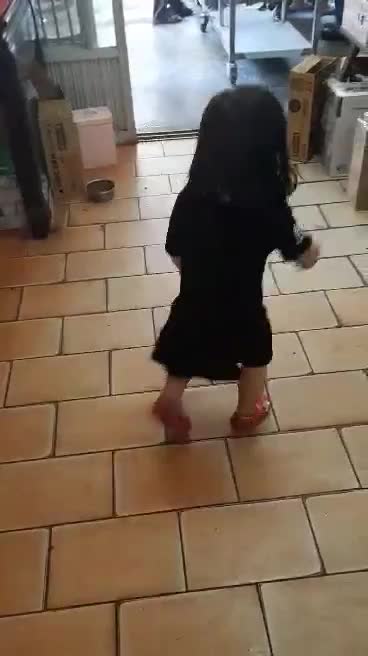 Taiwan A Lovely Little Girl Playing In A Store - Part 1